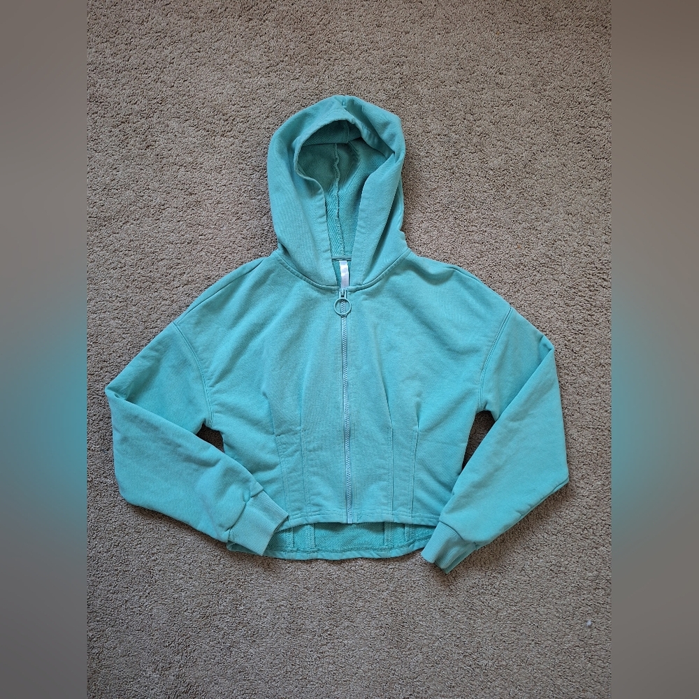 Fabletics Cropped Zipup Hoodie - S/M